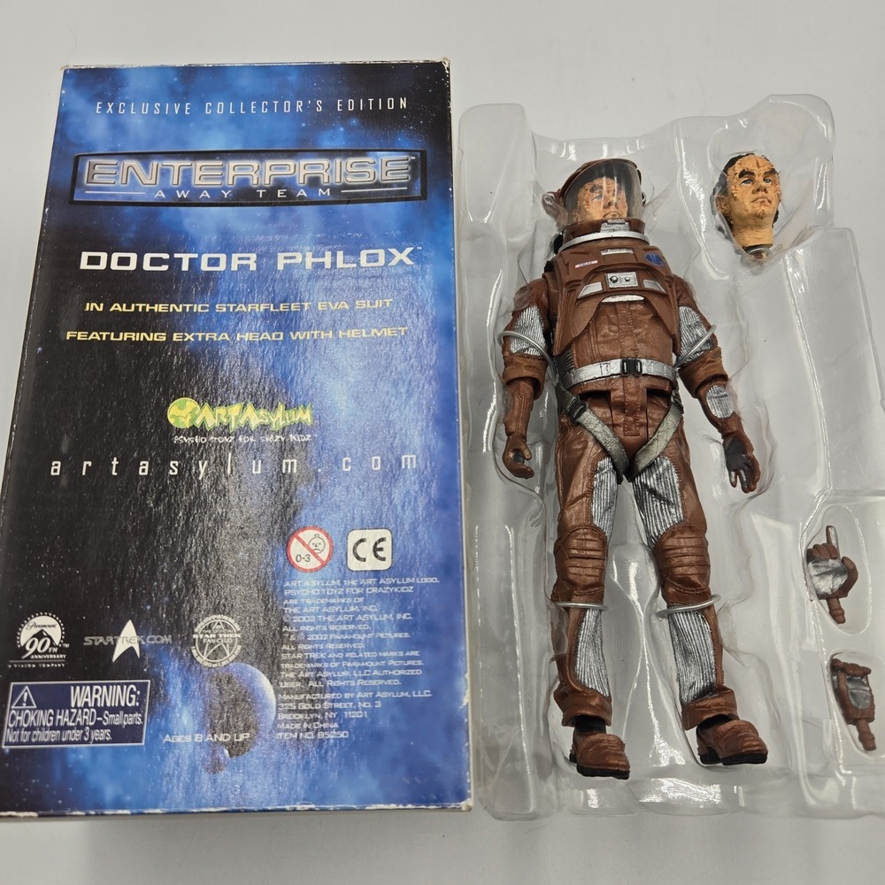 Vtg New Star Trek‎ Enterprise Away Team Doctor Phlox Art Asylum New In Box
